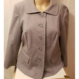 Women's VTG Pendleton Pant Suit Set Grey Corporate Classic Virgin Wool Sz 8 NWOT